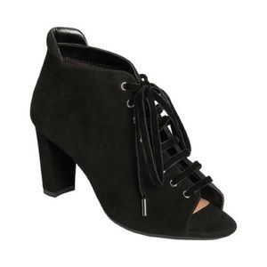 Road Scholar Lace Up Shootie, Sz 10, Suede, Aerosoles